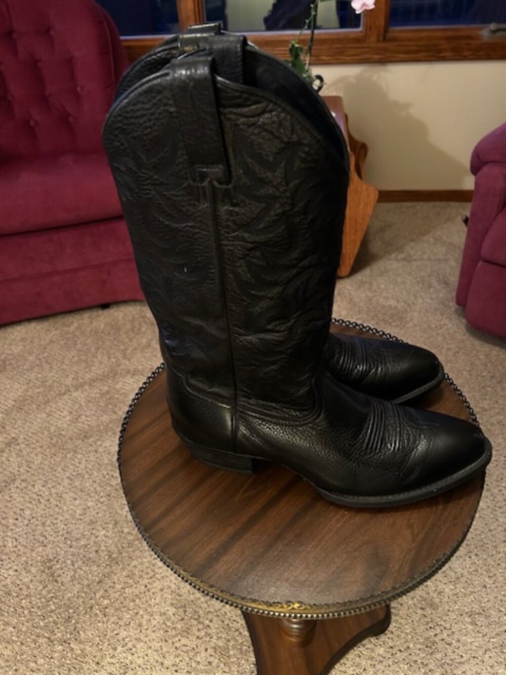 ARIAT 12D Heritage Deertan Black Western Boots 10002218 (34770) Round Toe